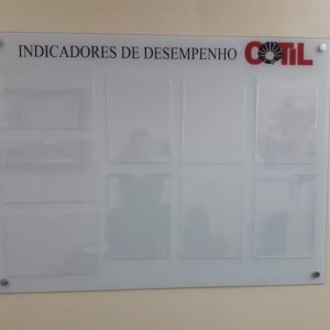 Lousa de Vidro para Gestão à Vista