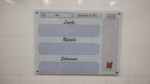 Lousa de vidro - Cardapio - Imagem 2