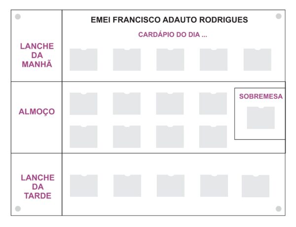 Lousa de vidro - Cardapio - Imagem 3